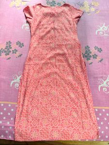 Pink Printed Kurta
