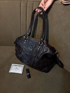 Coach Black Leather Shoulder Bag