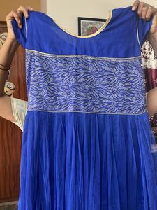 Royal Blue Embellished Ethnic Gown