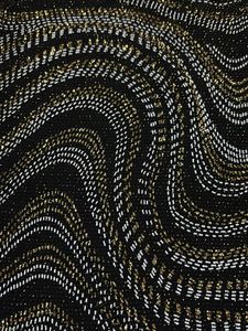Sparkly Black &amp; Gold Wave Tank Top