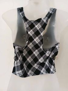 Plaid Vest top