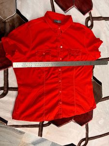 Dark Orange❤️🧡 Pure Cotton Shirt
