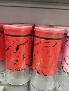 Stylish Marble Pattern Spice Jars set of 3