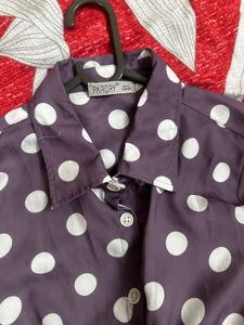 Purple Polka Dot Pajama Set