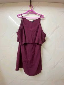 Burgundy Party Western Dress