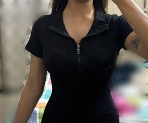 Sleek Black Zip-Up Mini Dress
