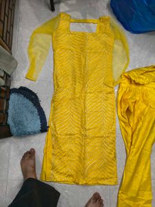 Yellow Kurta Pant Set