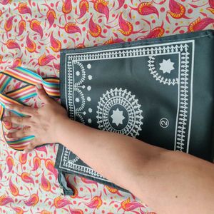 varali print Stylish Black Tote Bag