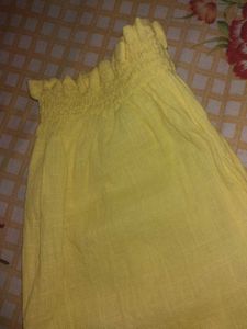 Vibrant Yellow Embroidered top
