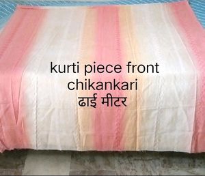 3Piece chikankari soft cotton suit ( unstitched)