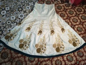 Stunning Navy Blue Embroidered Lehenga Choli