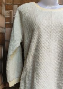 Cream Textured Sweater