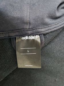 ADIDAS blackZip-Up Hoodie