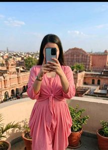 Pink Jumpsuit with Shrug