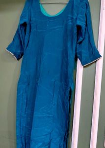 Embroidered Teal Kurta