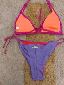 Adidas Striped Bikini Set