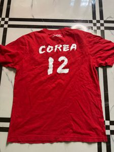 Red Korean Graphic T-Shirt