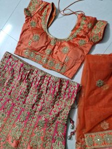 Embroidered Lehenga Choli Set
