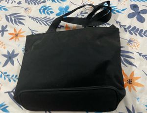 Durable Black Bag with Multiple Pockets