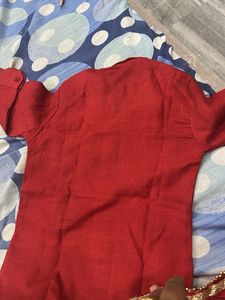 Red Kurta Set for Men