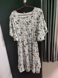 Floral White Dress