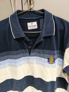 Cobb Striped Polo T-Shirt