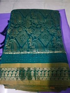 Festive Saree With Stitched Blouse