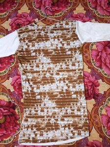 Combo of 2 stylish Brown &amp; White Striped Top