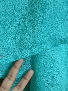 Aqua Blue Off-Shoulder Formal Dress