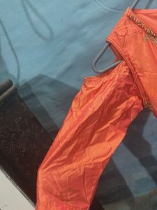 Beautiful Orange Embroidered gown