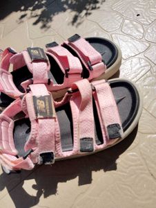 New Balance Pink velcro Sandals