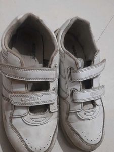 like New  Sparx White Velcro Sneakers