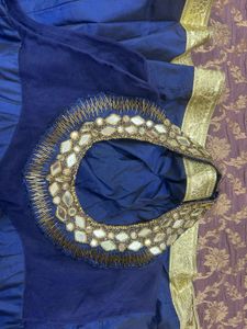 Elegant Blue Anarkali Kurta Set