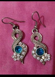 Elegant Silver-Tone Drop Earrings