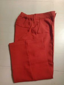 Orange Wide-Leg Palazzo Pants