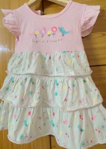 Cute Animal Print Baby Dress