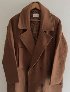 Oversized double breasted coat