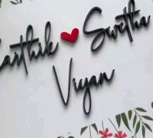 Hand Embroidered Customisable Name Plate