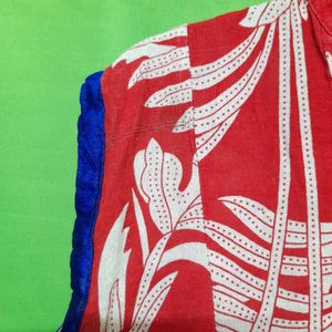 Women's Floral Red Kurti Kurta Dress Year End Sale