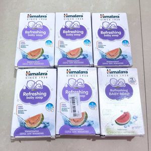 Pack of 6 Himalaya Refreshing Baby Soap, 125g EACH