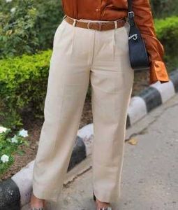 High Waisted Pleated Wide Leg Pants