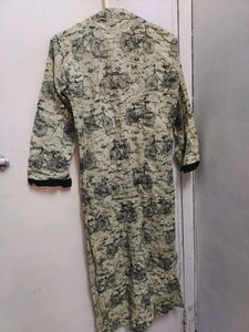 Lime Straight Kurti