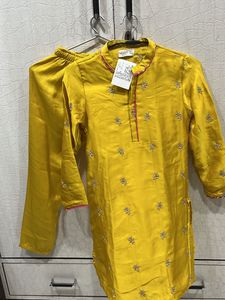 Festive Kurta In Yellow Color