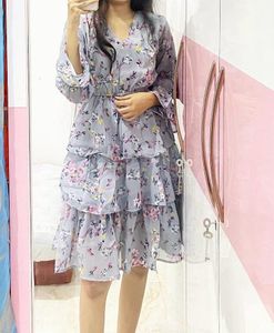 Floral Tiered Ruffle Dress