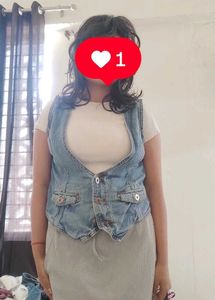 vintage denim vest