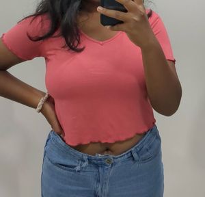 Cute Crop Top (M size, stretchable)