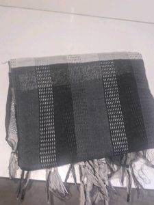 Striped black dupatta