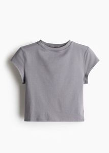 H&M GREY BODYFIT TOP