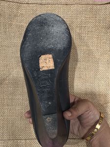 Tory Burch Black Wedge Heels