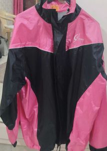 Pink & Black Color Block Jacket